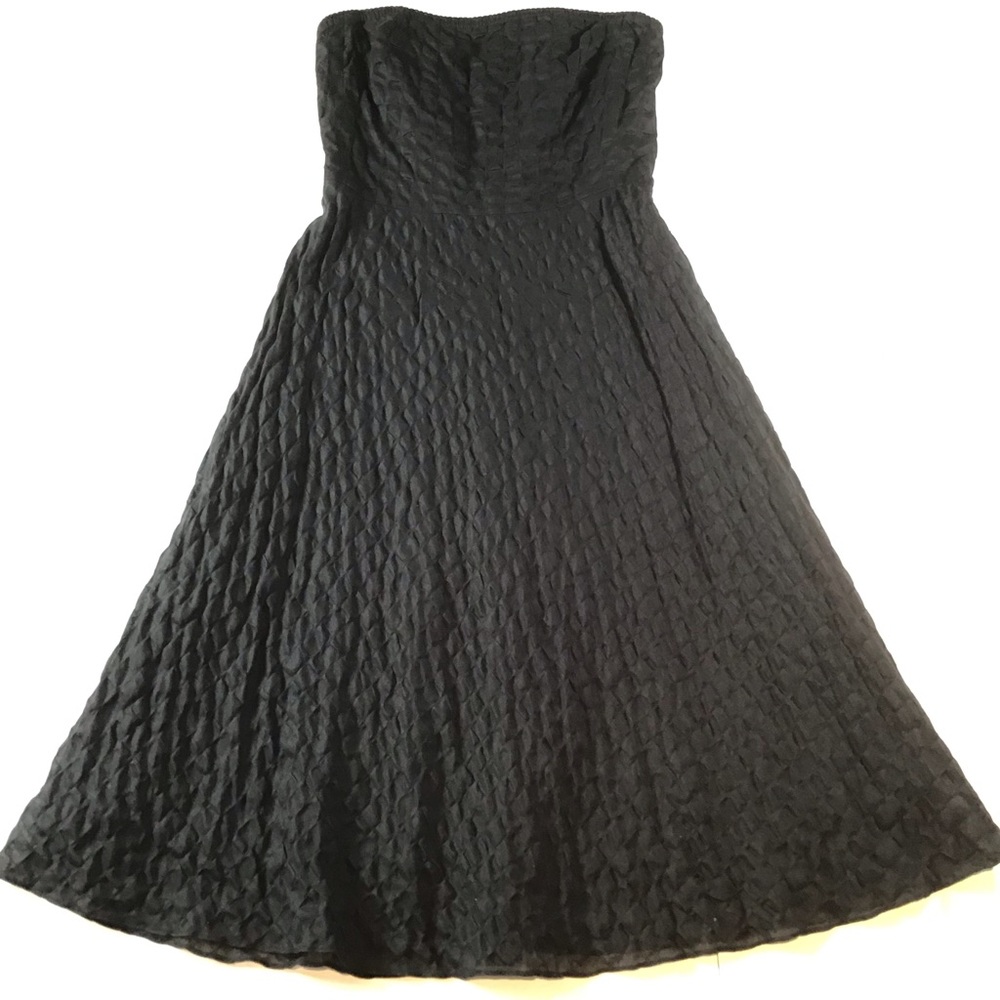 J Crew Black Strapless Dress - Gem